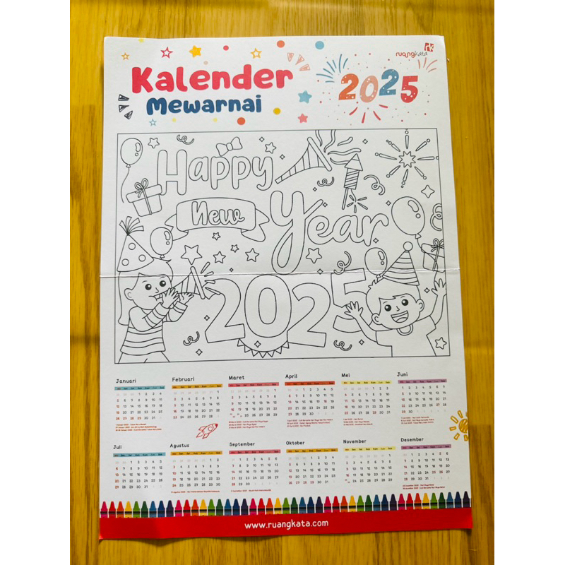 

Kalender 2025 Lembar Mewarnai Penerbit Ruang Kata