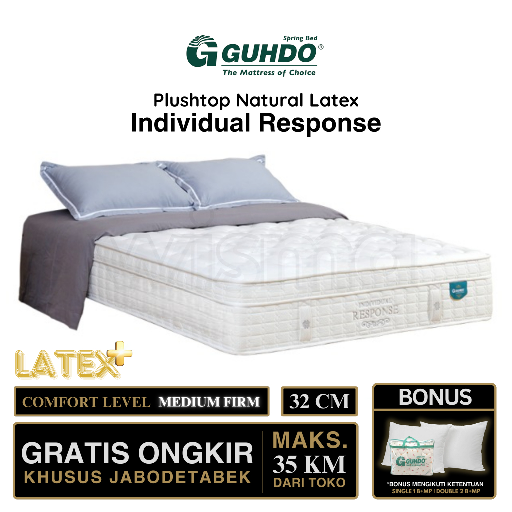 Kasur Springbed Guhdo Individual Response Plushtop Natural Latex Orthopedic Tulang Punggung Belakang