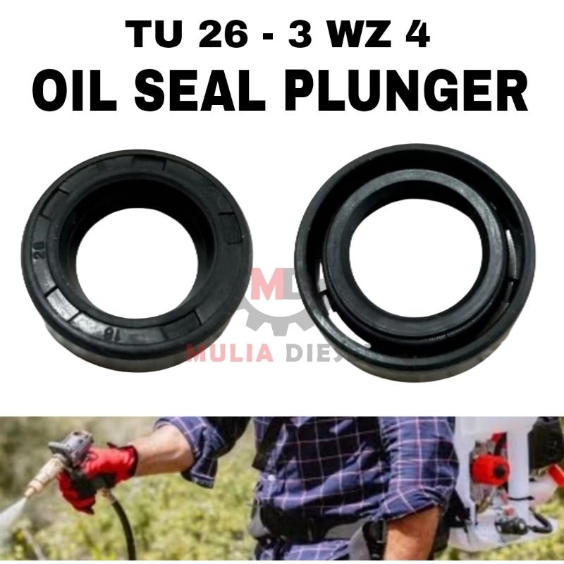 [ 1 PC ] Oil Seal Sil Karet Plunger Piston Mesin Semprot Sprayer TU26 TU 26