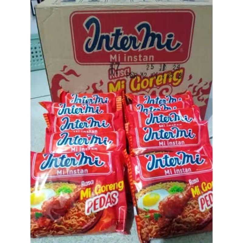 

INTERMIE MIE INSTAN GORENG PEDAS 1 DUS ISI 40 PCS || INTERMIE GORENG PEDAS 1 DUS MURAH