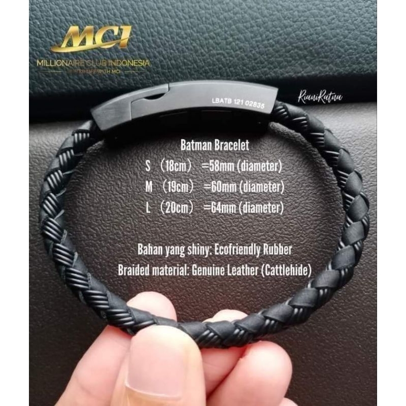 Gelang BATMAN MCI/preloved/second/ukuran S