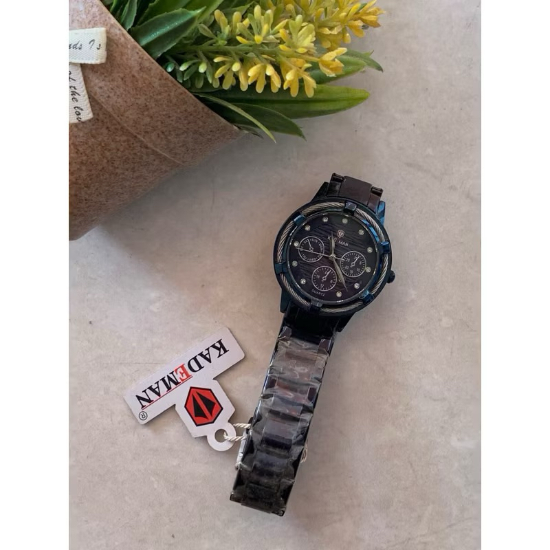 Jam Tangan Rantai Pria Wanita Stainless Stell Kademan