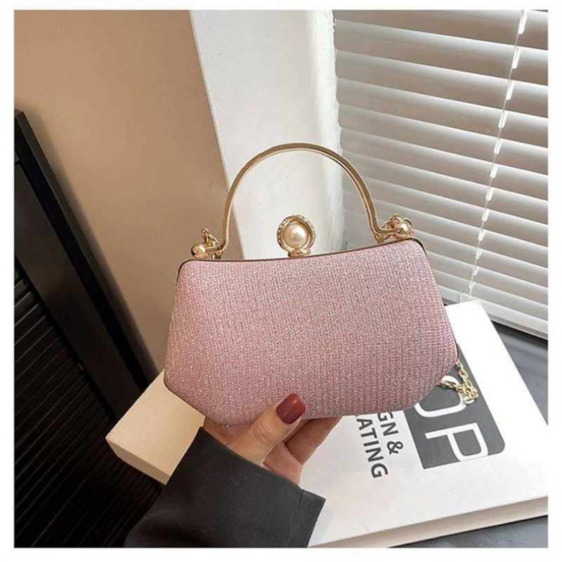Tas Tangan Pink dan Golden