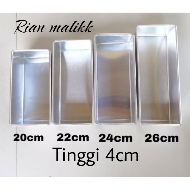 Cetakan kue / Loyang kue brownies / Loyang persegi Anti Lengket