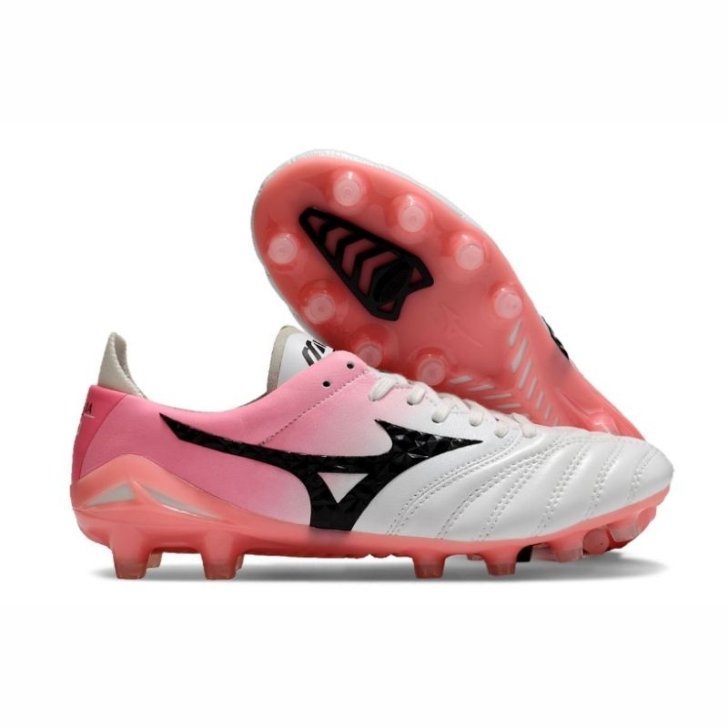 Sepatu Bola Mizuno Morelia Neo 4 White Pink Black FG