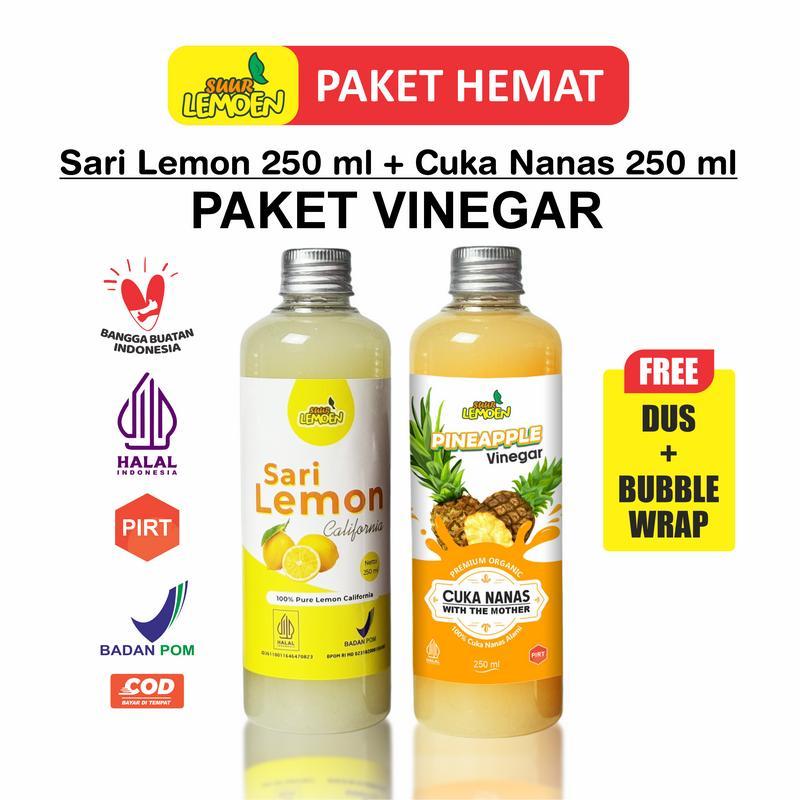 

PAKET HEMAT Suur Lemoen Paket Diet Sehat - Sari Lemon 250ML dan Cuka Nanas 250ML - Obat Diabetes Alami