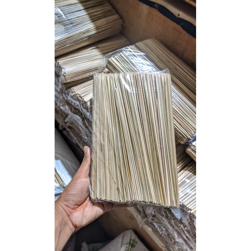 TUSUK SATE AYAM 1KILO, halus, bulat dan tajam ukuran 22cm