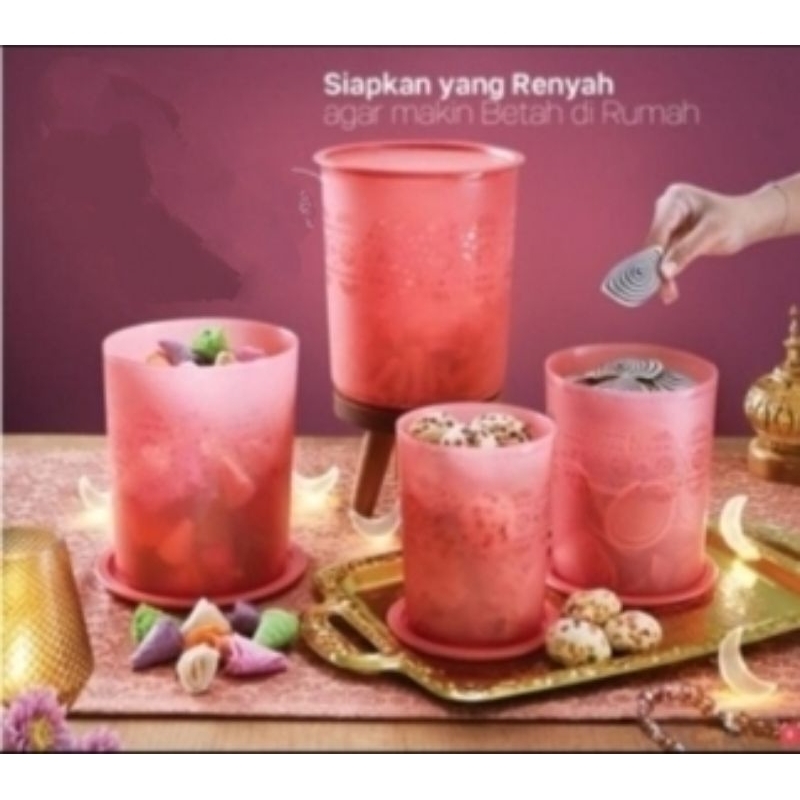 Mosaic Set Canister Tupperware