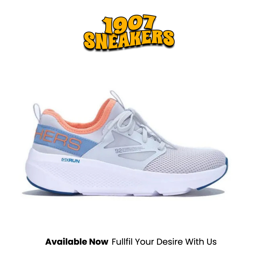 Sepatu Lari Wanita Skechers Go Run Elevate - Grey ORIGINAL 128317