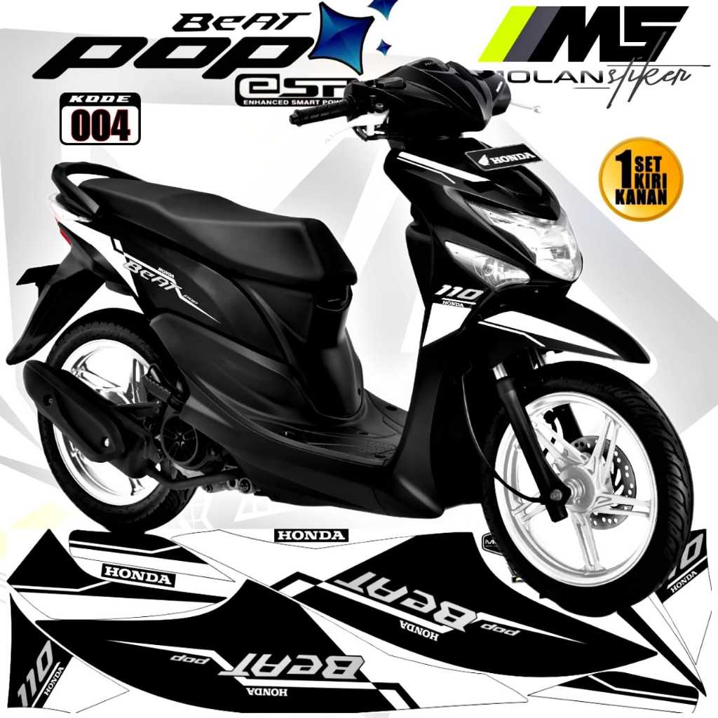 Decal Sticker Striping Variasi Beat Pop/Honda Beat Pop/Decal Beat Pop/Striping Beat Pop