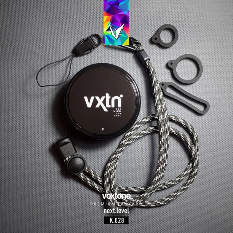 

Voxtone Premium Lanyard + O ring 3pcs Varian K.028 - Tali Kalung HP, ID Card, Camera