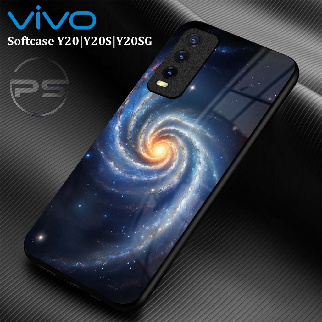 PS32 Softcase Kilau Vivo Y20 Y20S Y20S G | Case Hp Vivo Y20S Y12S Y20 | Kesing Glass Kaca Silikon Mi