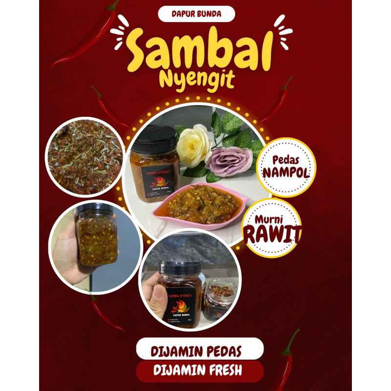 

SAMBAL NYENGIT Terinasi pedas 150gr