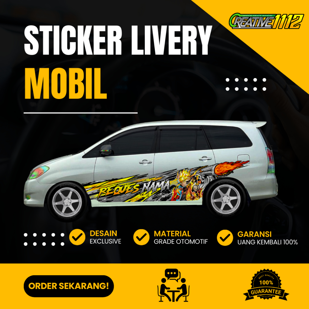 Stiker Decal Toyota Innova Kustom – Livery Nama & Gambar untuk Innova Zenix dan Kijang Innova