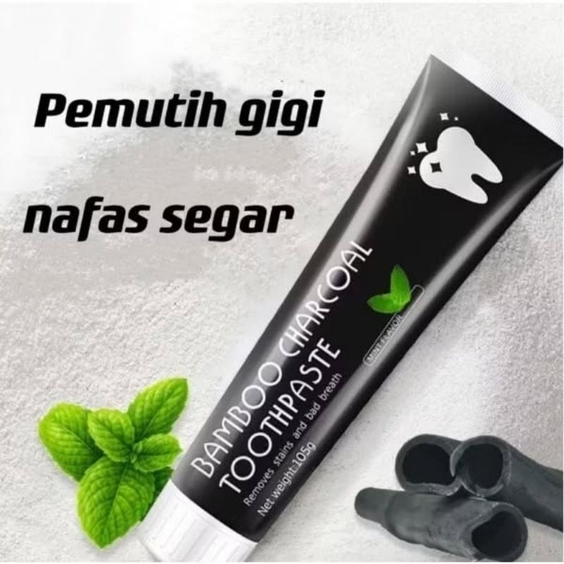 Pasta Gigi Odol Pemutih Bamboo Charcoal Memutihkan Kuning Gigi & Membersihkan Karang Gigi Pemutih