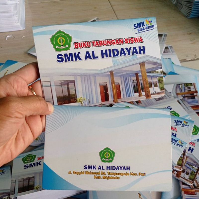 

Buku Tabungan Staples Custom desain/Tabungan umroh/Tabungan Sekolah dll