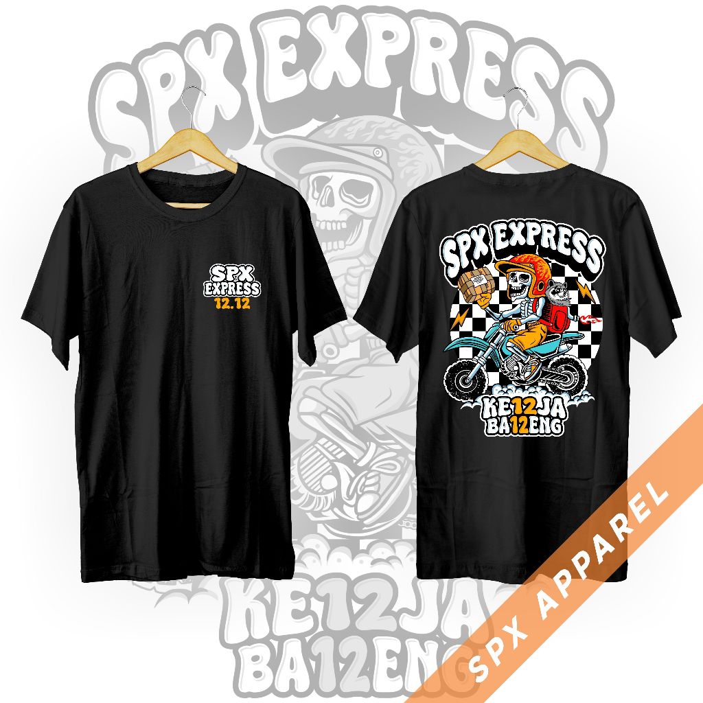 Kaos Kurir SPX Express 12.12 |  Ke12ja Ba12eng