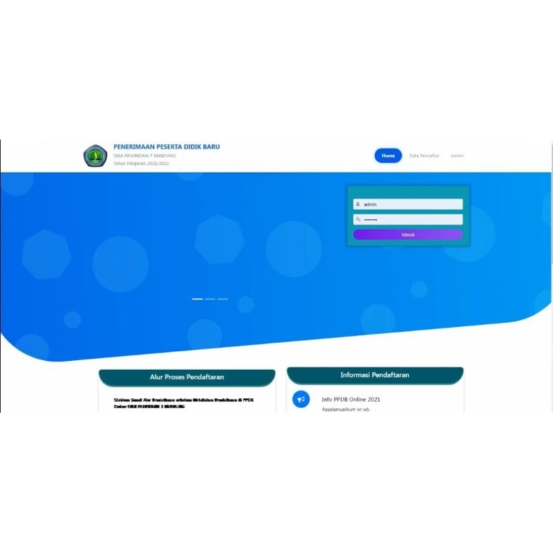 Aplikasi PPDB Online Sesuai Dapodik & Emis 2 + Wa Gateway