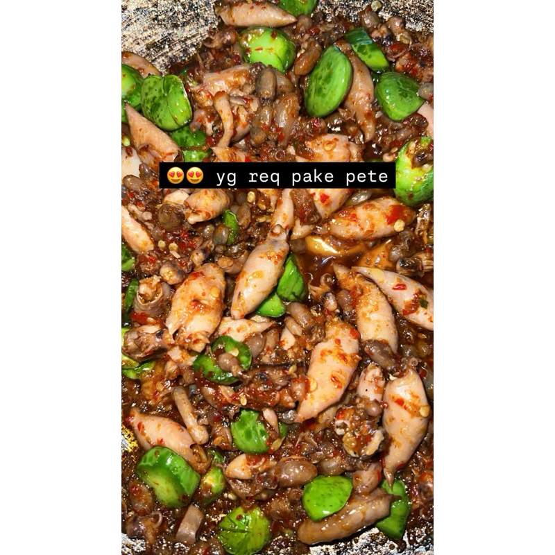 

Baby cumi chili padi pete