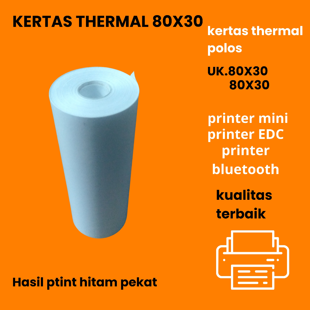 

KERTAS THERMAL POLOS 80X30