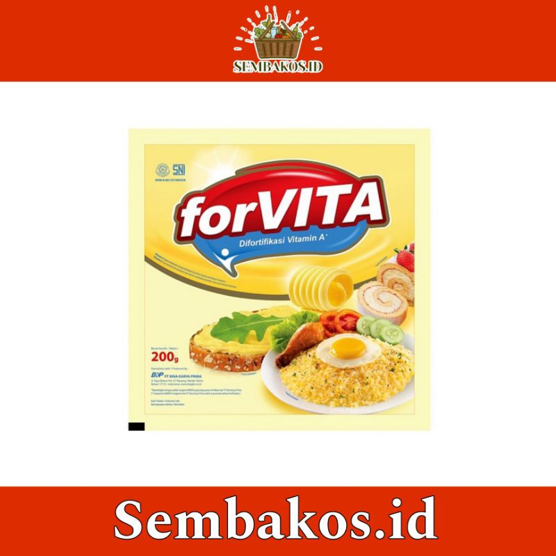 

ForVITA Margarin Serbaguna | Margarin 200gr | Forvita