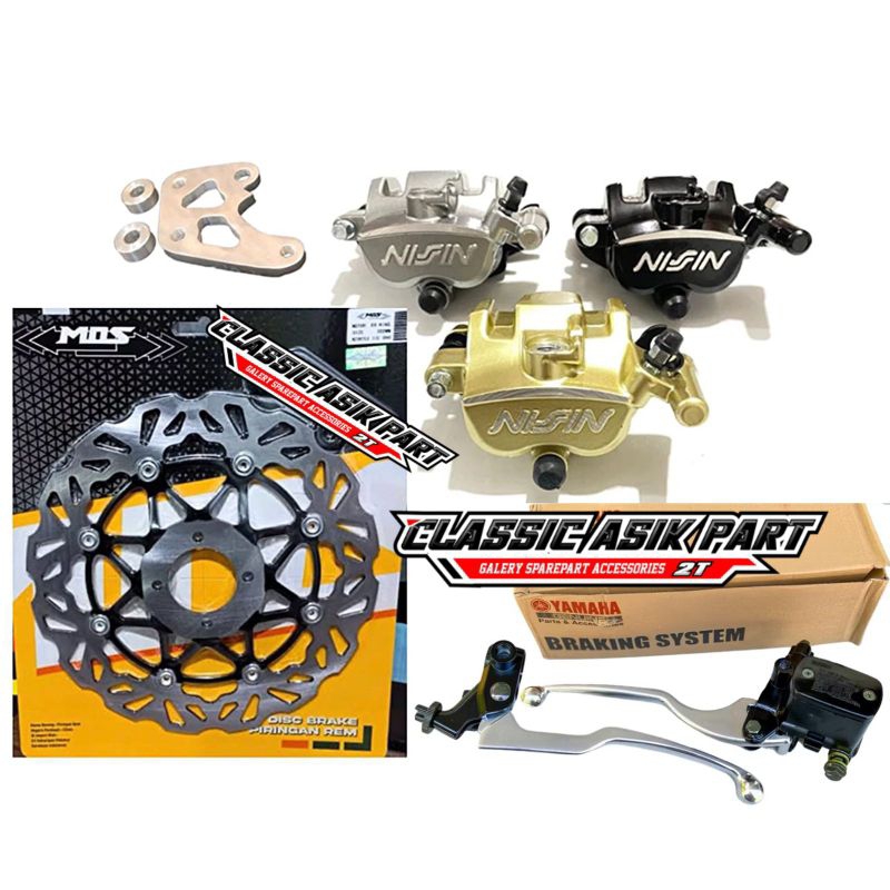 Paket pengereman rx king old rxs piringan 300mm set kaliper dan master rem r25