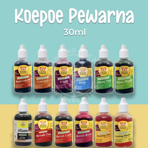 

Koepoe Pewarna Makanan Koepo koepo Foodgrade Food Coloring Baking 30ml