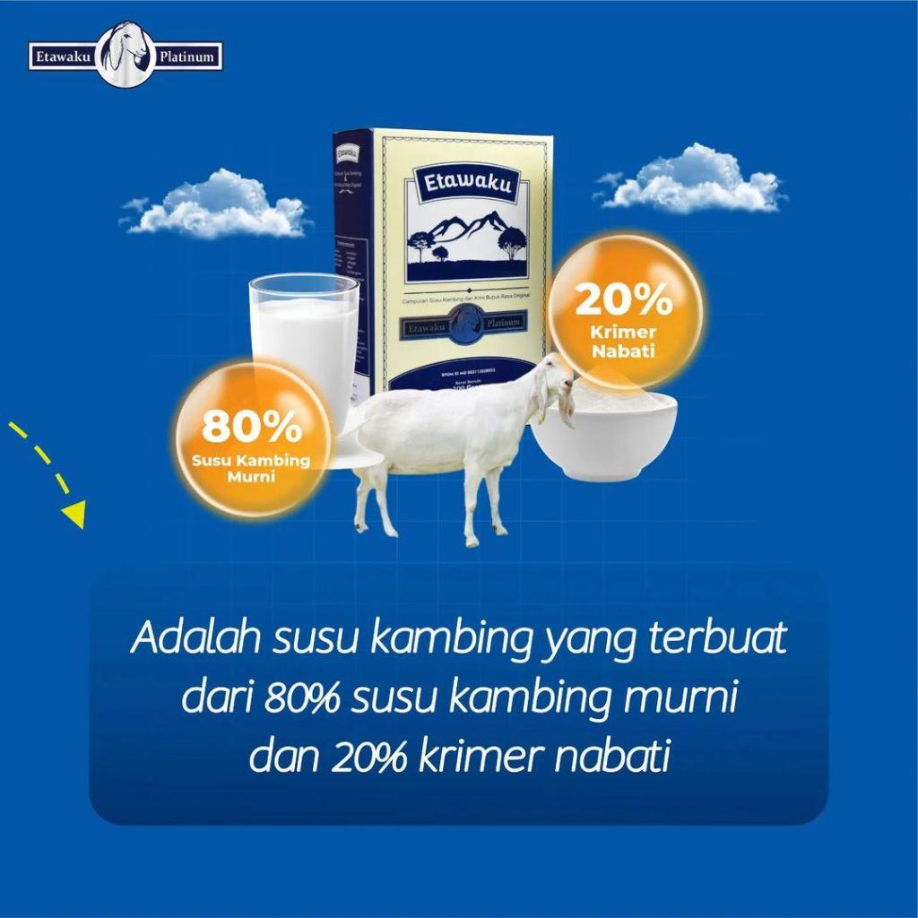

Etawaku Platinum Susu Kambing Murni dan Krimer Nabati 20%