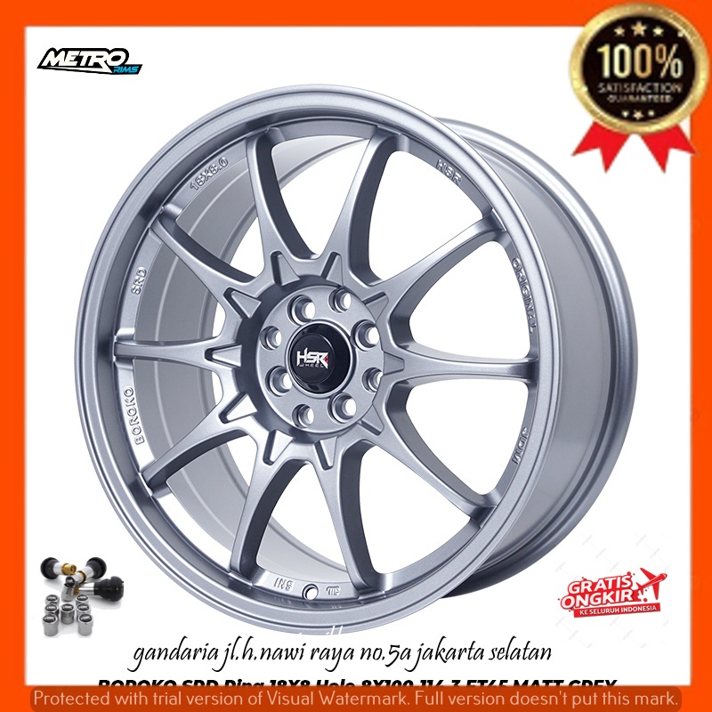 VELG PELEK RACING R18 RING 18 UNTUK MOBIL SIRION RAIZE AVANZA XENIA BRIO JAAA SIGRA FREED DLL