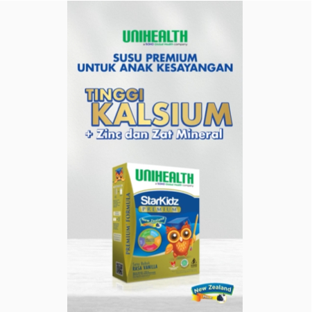 

Starkidz Premium Unihealth Susu Bubuk Rasa Vanilla Premium