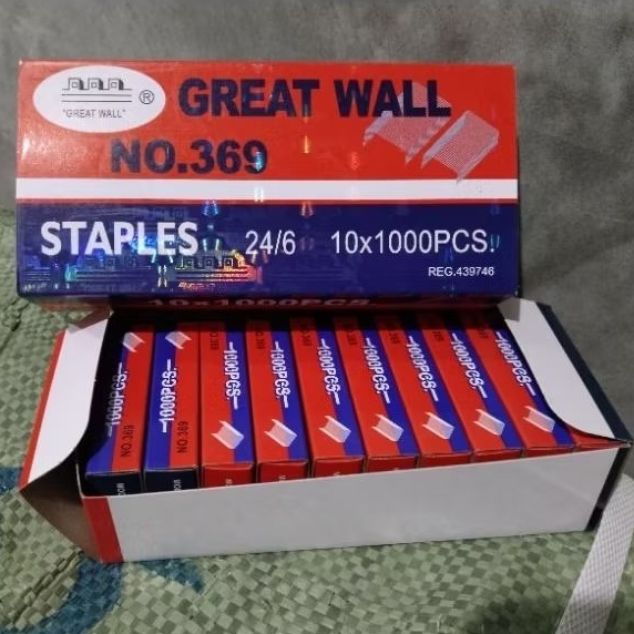 

ISI STAPLES GREDWAL BESAR ORIGINAL PERPACK:10 KOTAK