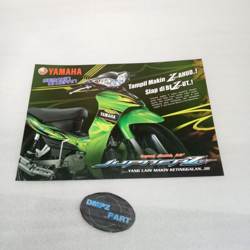 BROSUR LAWAS IKLAN LAWAS POSTER BROSUR ASLI YAMAHA JUPITER Z BURHAN ORIGINAL
