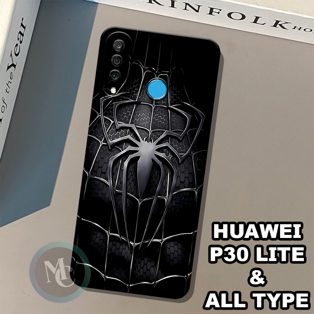 CC14/Softcase karet lentur untuk huawei p30 lite/Motif karakter spiderman/case huawei p30 lite /kesi
