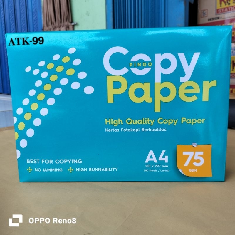 

Kertas HVS A4 Copy Paper 75 Gsm (100 Lembar)