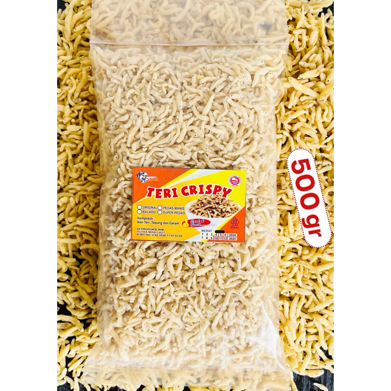 

Teri Crispy 500gram Kualitas Super-Teri Krispi sintamel- lauk Teri Crispy - Camilan teri - cemilan teri -teri oven crispy-teri medan-snack anak