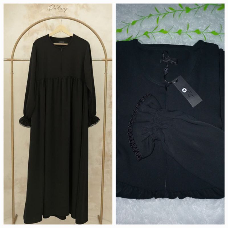 Ditsy moslem,, lilura Ditsy black mina anti uv