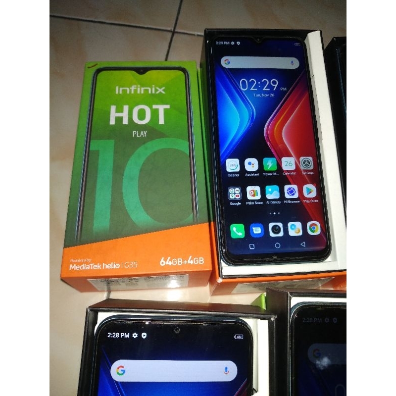 Infinix hot 10 play (second) Ram 4Gb Rom 64Gb..