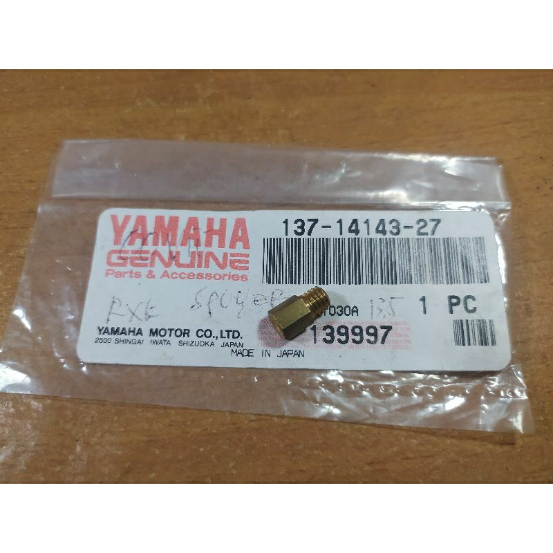 Spuyer Main Jet karburator Yamaha RX KING ukuran 135 Original baru Japan 137-14143-27