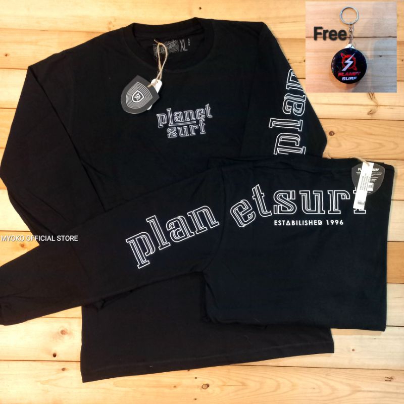 Kaos planet surf new lengan panjang