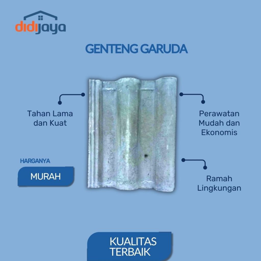 GENTENG BETON GARUDA untuk Wilayah Batang, Pekalongan, Sragen, Kudus, Kebumen
