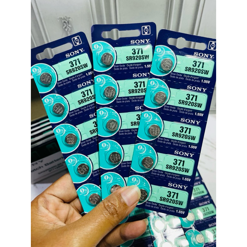 Ready Stock batre jam tangan battery SONY SR 920 SW Batre jam SONY  371/SR920SW 0% Mercury