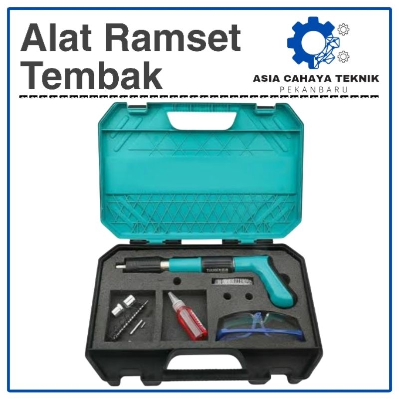 Alat Tembak Ramset Gun Paku Lurus Tembok Beton Manual Stampset