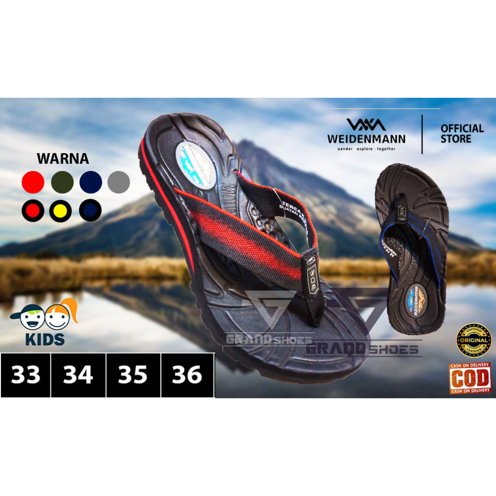 Weidenmann Weidenman sandal jepit anak laki klaki gunung outdoor casual karet ringan original