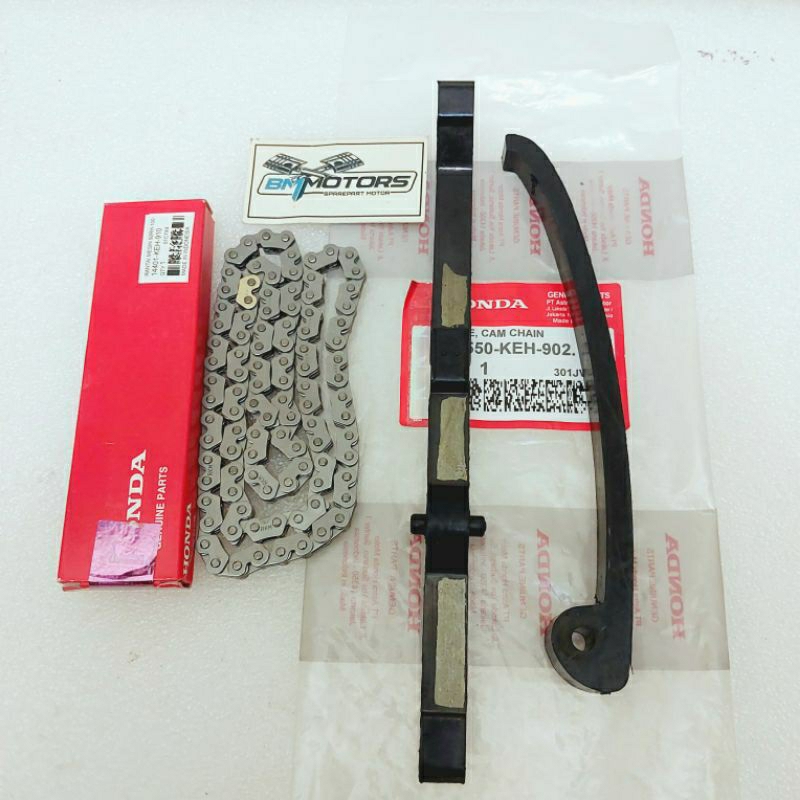 PAKET RANTAI KETENG + KARET TENSIONER GL PRO GL MAX NEOTECH MEGAPRO LAMA