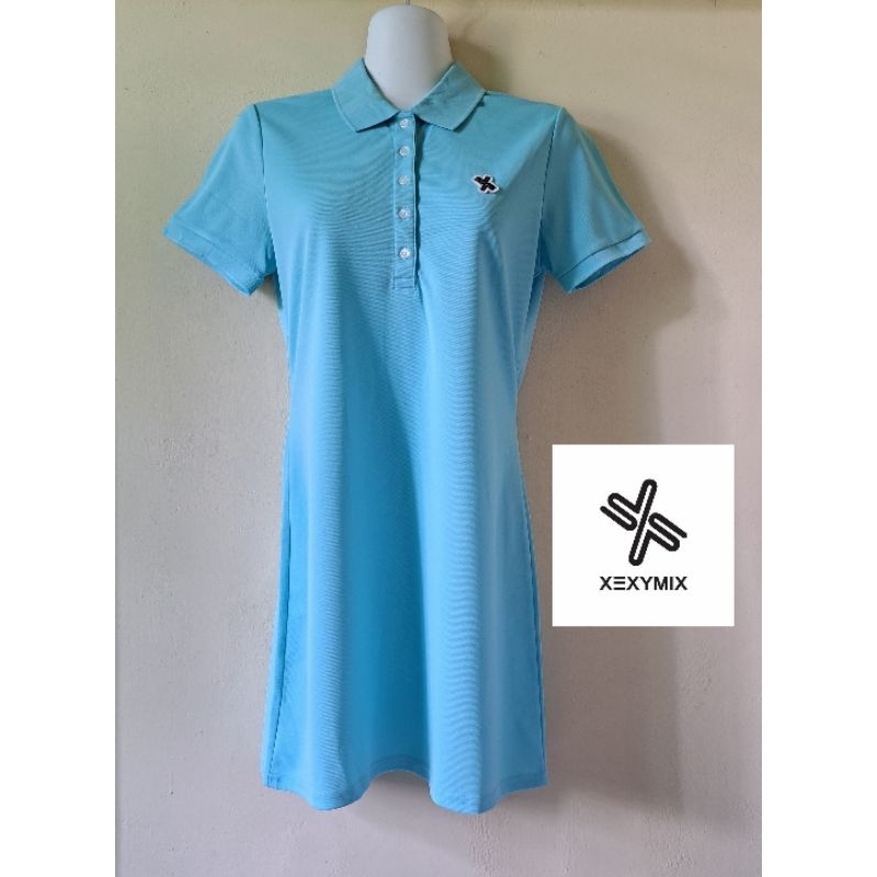 [PRELOVED/THRIFT] XEXYMIX POLO DRESS SPORT TENIS GOLF WANITA WARNA TOSCA SZ M