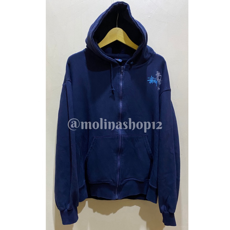 Vintage 90s Stussy Saxophone Hoodie ORIGINAL 100%