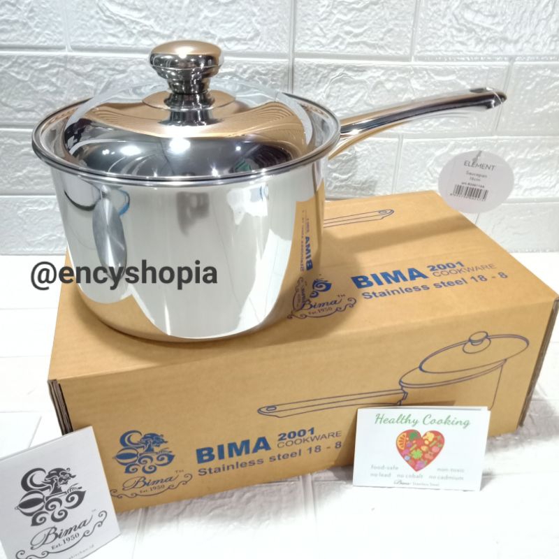 SAUCEPAN PANCI BIMA Element MPASI BAYI 18 CM STAINLESS STEEL SS304