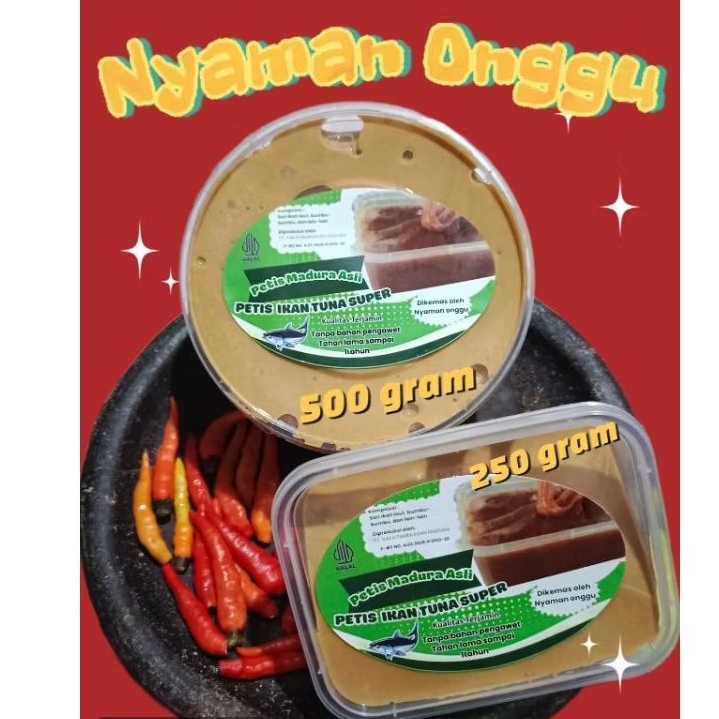 

PAKET SUPER PETIS IKAN TUNA MADURA KUALITAS SUPER DAPAT 250 GRAM + 500 GRAM