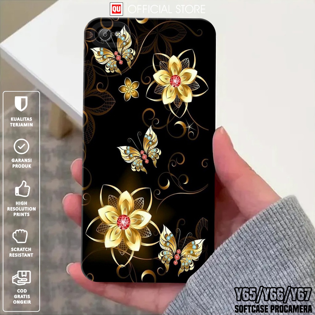 Softcase Hp VIVO Y65 / Y66 / Y67 - Case VIVO Y67 / Y66 / Y65 Motif KP - Casing Hp VIVO Y66 - Silikon