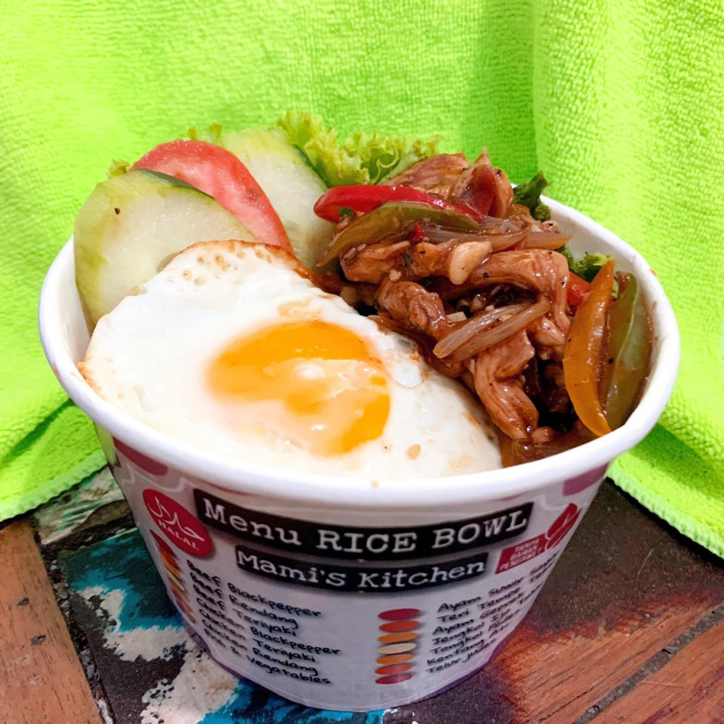 

Nasi Kotak/ Rice Bowl 800ml Chicken Blackpapper Mami's Kitchen